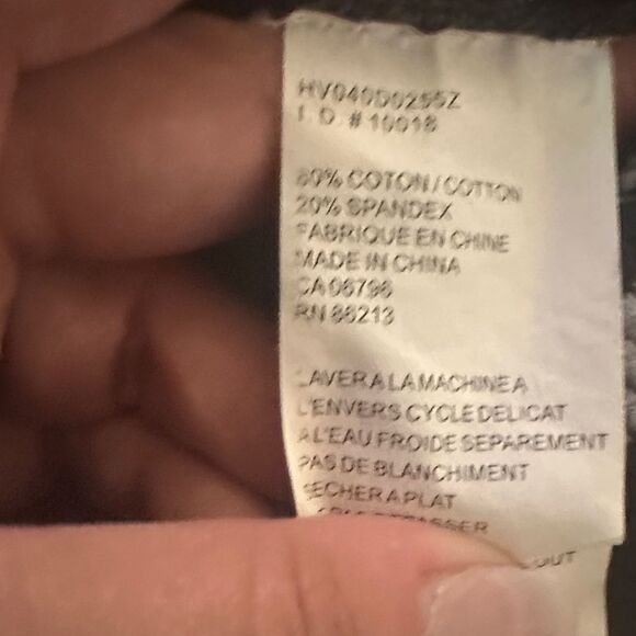 Tristan Men's V-Neck Sweater - Black with Gray Sleeves - Picture 5 of 5